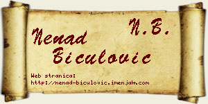 Nenad Biculović vizit kartica